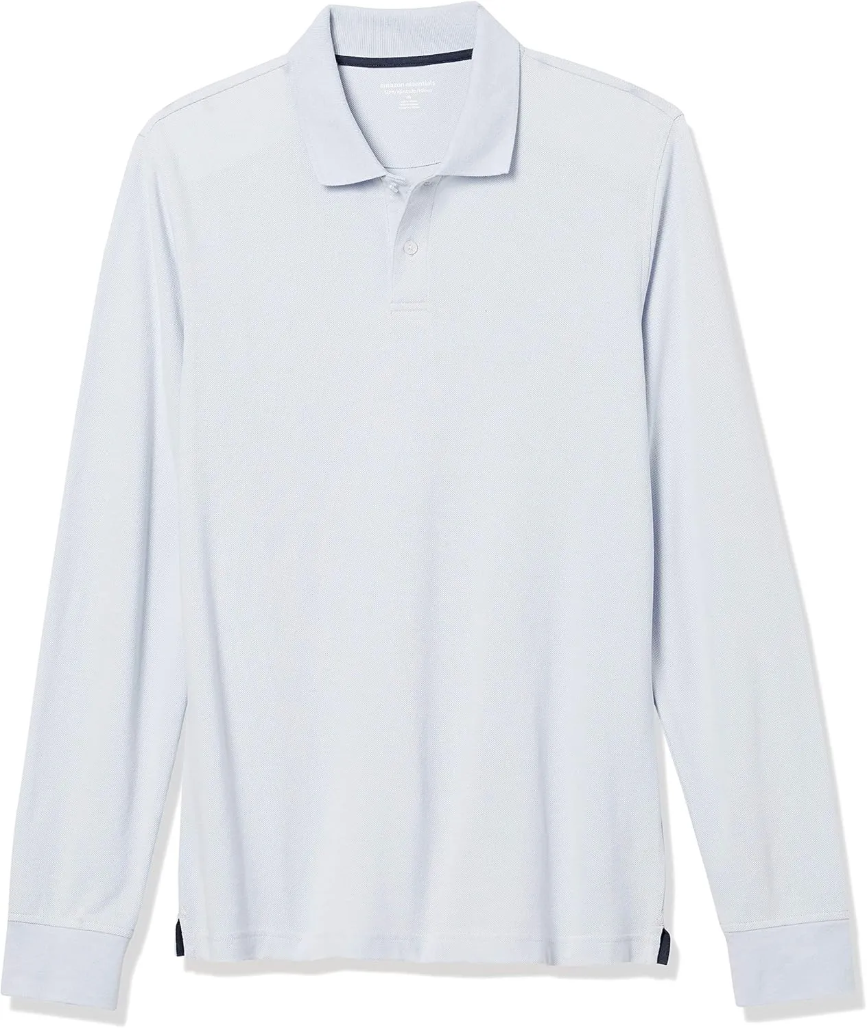 Amazon Essentials Long-Sleeve Polo Shirt for Men, Slim Fit Pique