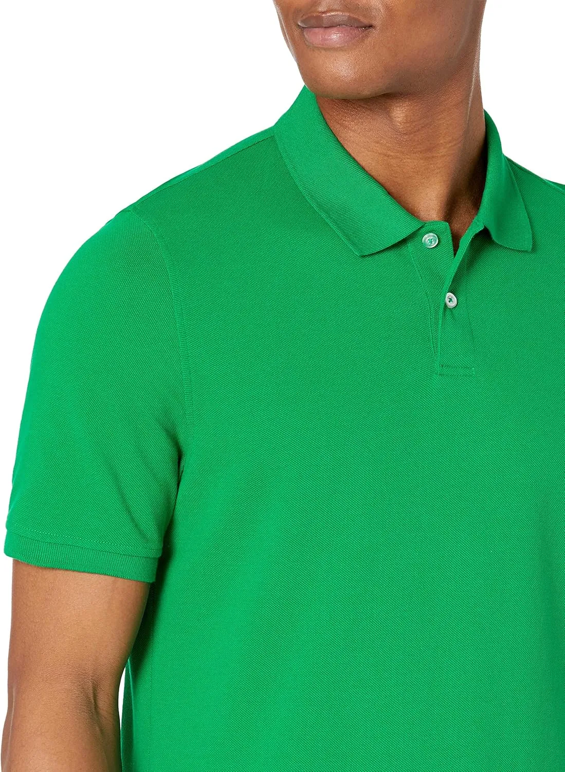 Amazon Essentials Men's Polo Shirts Short Sleeve, Slim-Fit Cotton Pique