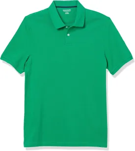 Amazon Essentials Men's Polo Shirts Short Sleeve, Slim-Fit Cotton Pique