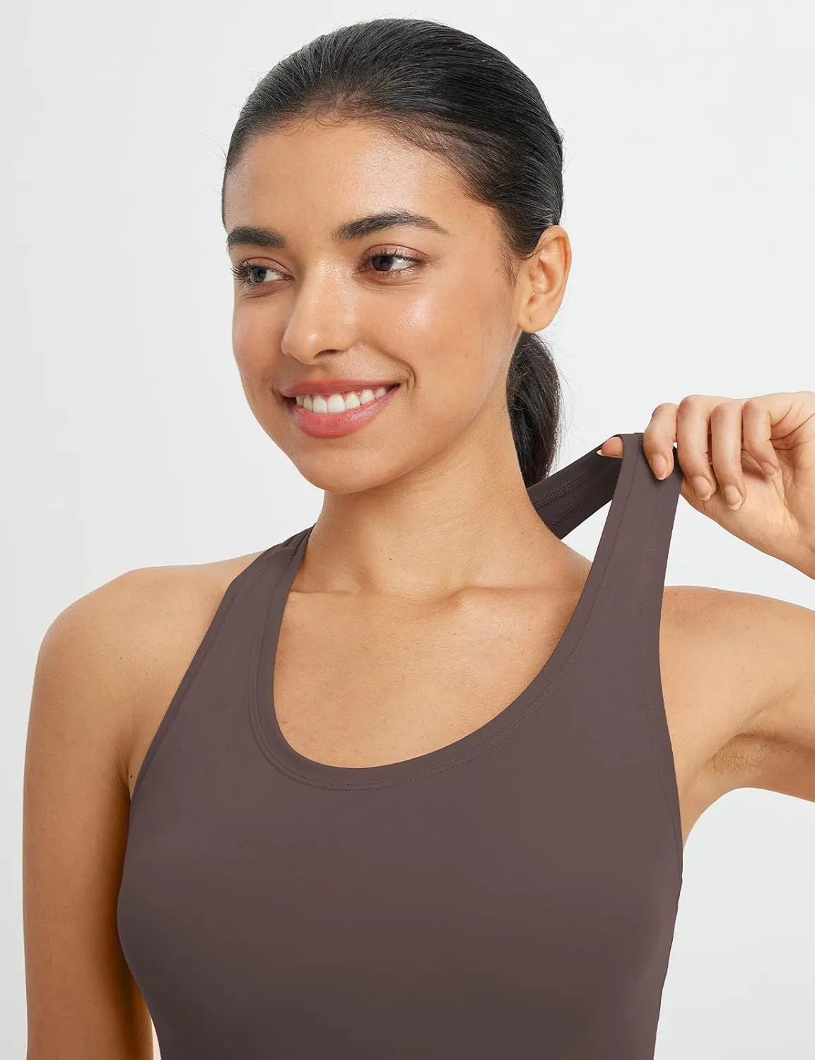 baleaf Women's Racerback Workout Tank Tops Racer Back Yoga Gym Athletic Running Sleeveless Shirts Camisole