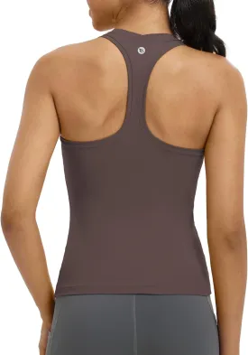 baleaf Women's Racerback Workout Tank Tops Racer Back Yoga Gym Athletic Running Sleeveless Shirts Camisole