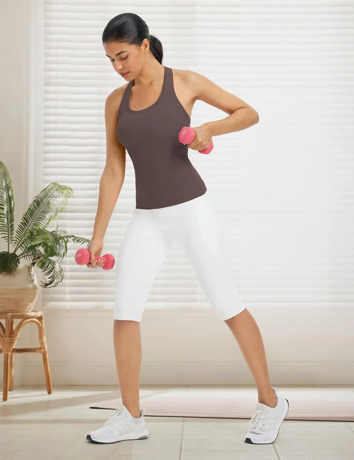 baleaf Women's Racerback Workout Tank Tops Racer Back Yoga Gym Athletic Running Sleeveless Shirts Camisole