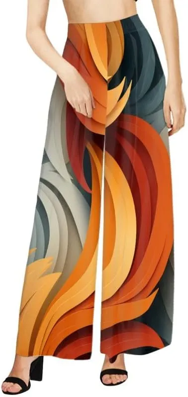Blood Splatter Women's High Waist Pants Colorful Colorblock Beach Palazzo Long Pant Polka Dot Lounge Pant Trouser