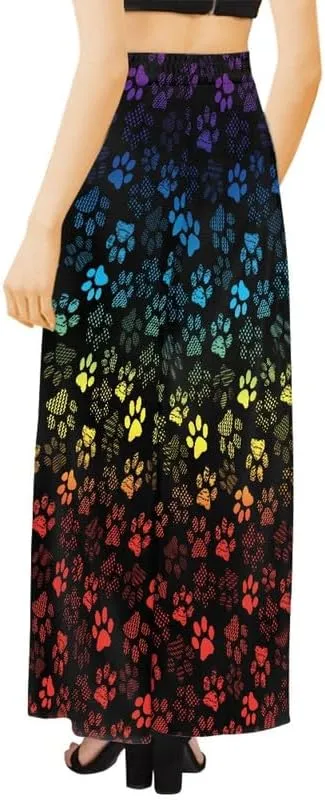 Blood Splatter Women's High Waist Pants Colorful Colorblock Beach Palazzo Long Pant Polka Dot Lounge Pant Trouser
