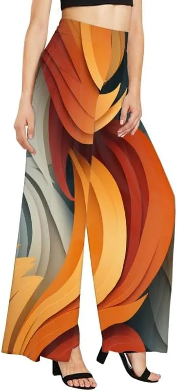 Blood Splatter Women's High Waist Pants Colorful Colorblock Beach Palazzo Long Pant Polka Dot Lounge Pant Trouser