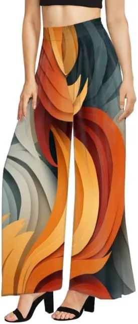 Blood Splatter Women's High Waist Pants Colorful Colorblock Beach Palazzo Long Pant Polka Dot Lounge Pant Trouser