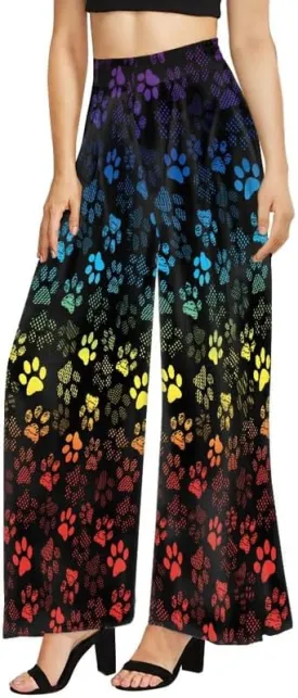 Blood Splatter Women's High Waist Pants Colorful Colorblock Beach Palazzo Long Pant Polka Dot Lounge Pant Trouser