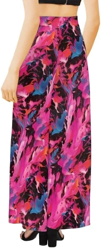 Blood Splatter Women's High Waist Pants Colorful Colorblock Beach Palazzo Long Pant Polka Dot Lounge Pant Trouser