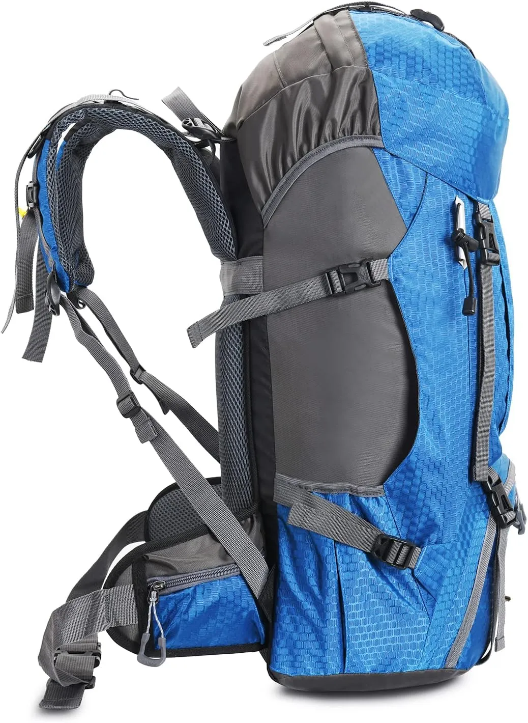 Bseash 60L Waterproof Hiking Camping Backpack with Rain Cover, Large Outdoor Sport Travel Daypack Rucksack for Climbing