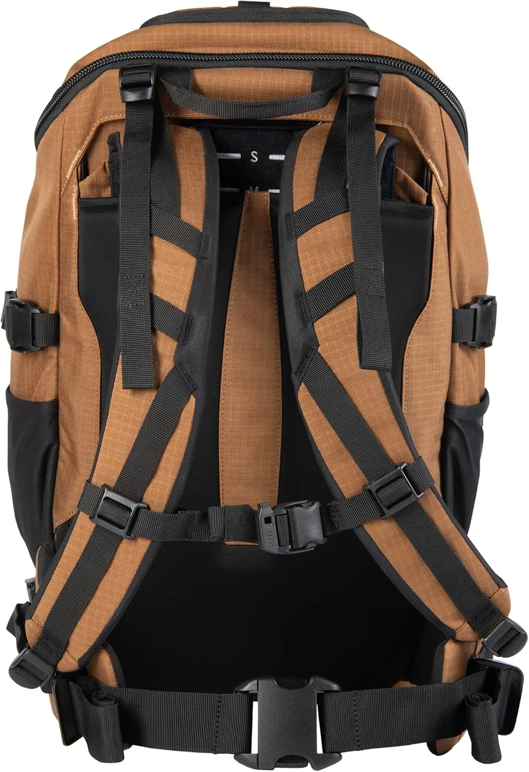 Carhartt 45L Nylon Internal Frame Hiking, Durable Camping & Backpacking Pack W/Hydration Port, Daypack for Men & Women, Brown, One Size