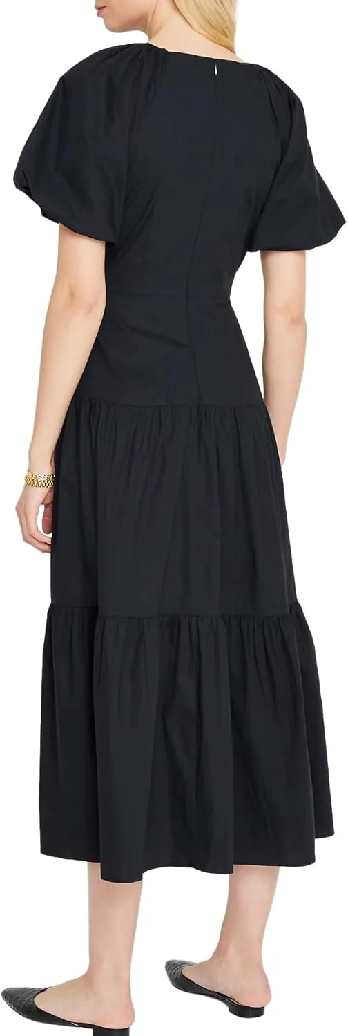 Club Monaco Women's Smock Tiered Maxi Dress