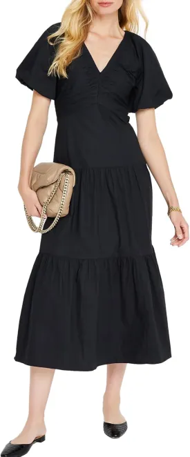 Club Monaco Women's Smock Tiered Maxi Dress