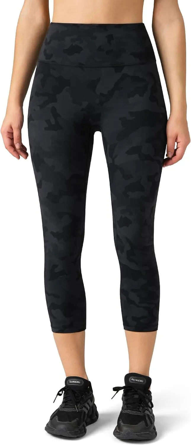 Colorfulkoala Dreamlux No Front Seam Leggings for Women High Waisted Capris 21" Inseam Yoga Pants