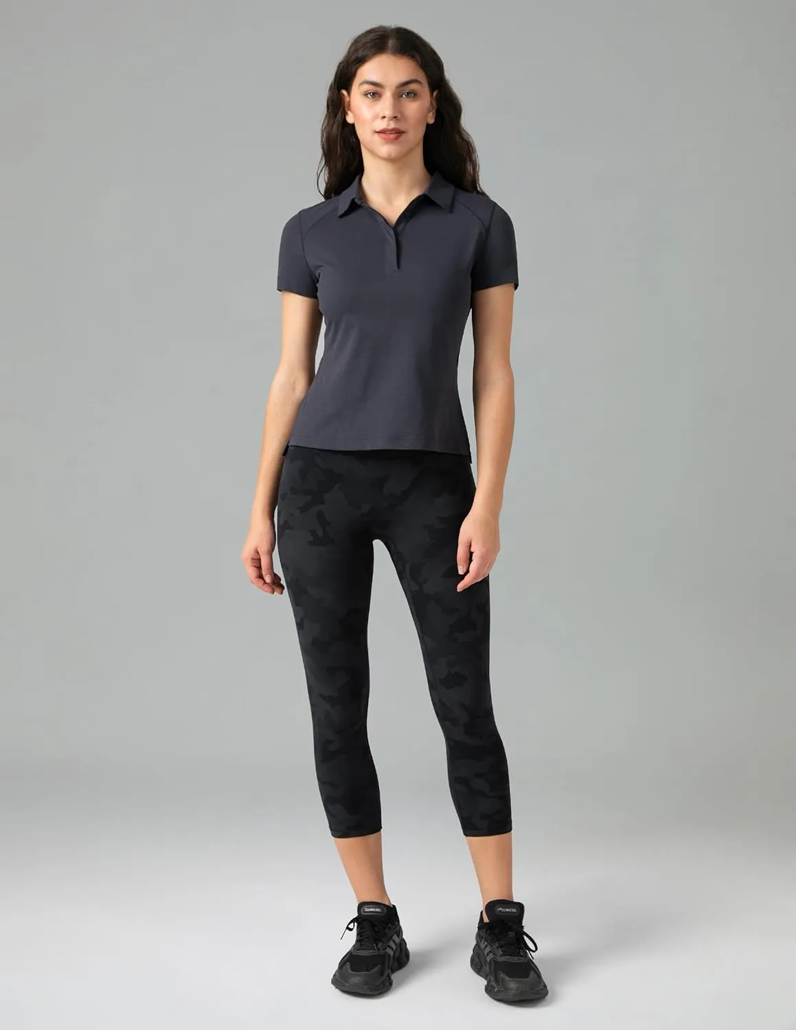 Colorfulkoala Dreamlux No Front Seam Leggings for Women High Waisted Capris 21" Inseam Yoga Pants