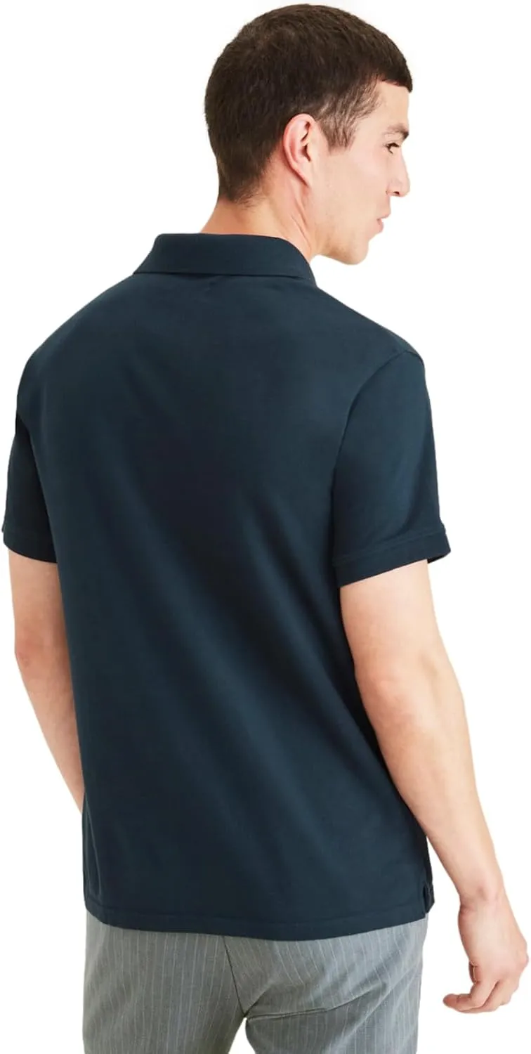 DOCKERS Mens Slim Fit Short Sleeve Polo
