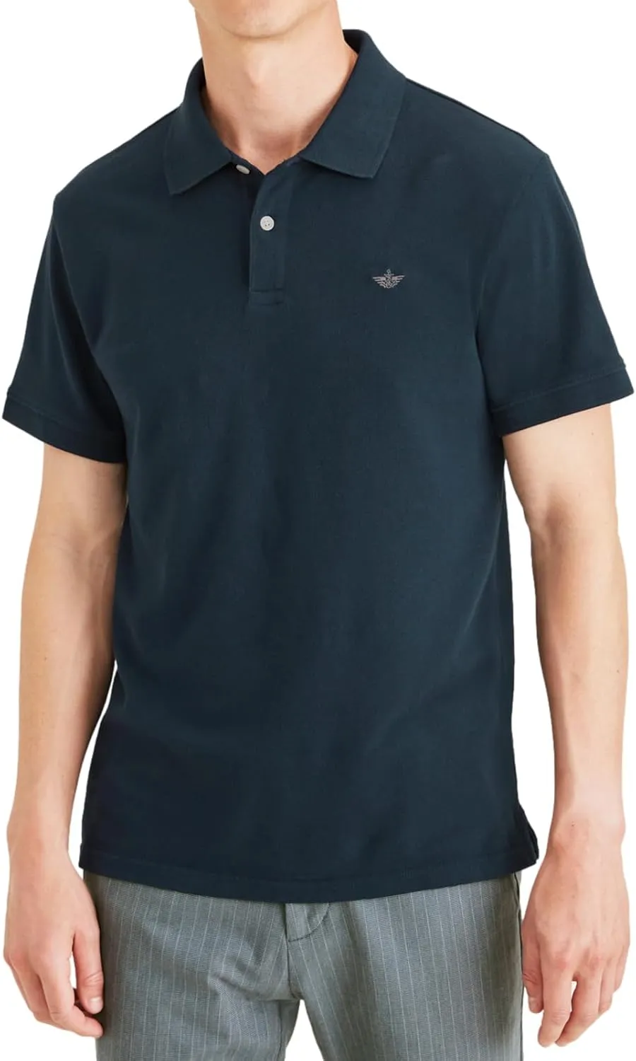 DOCKERS Mens Slim Fit Short Sleeve Polo