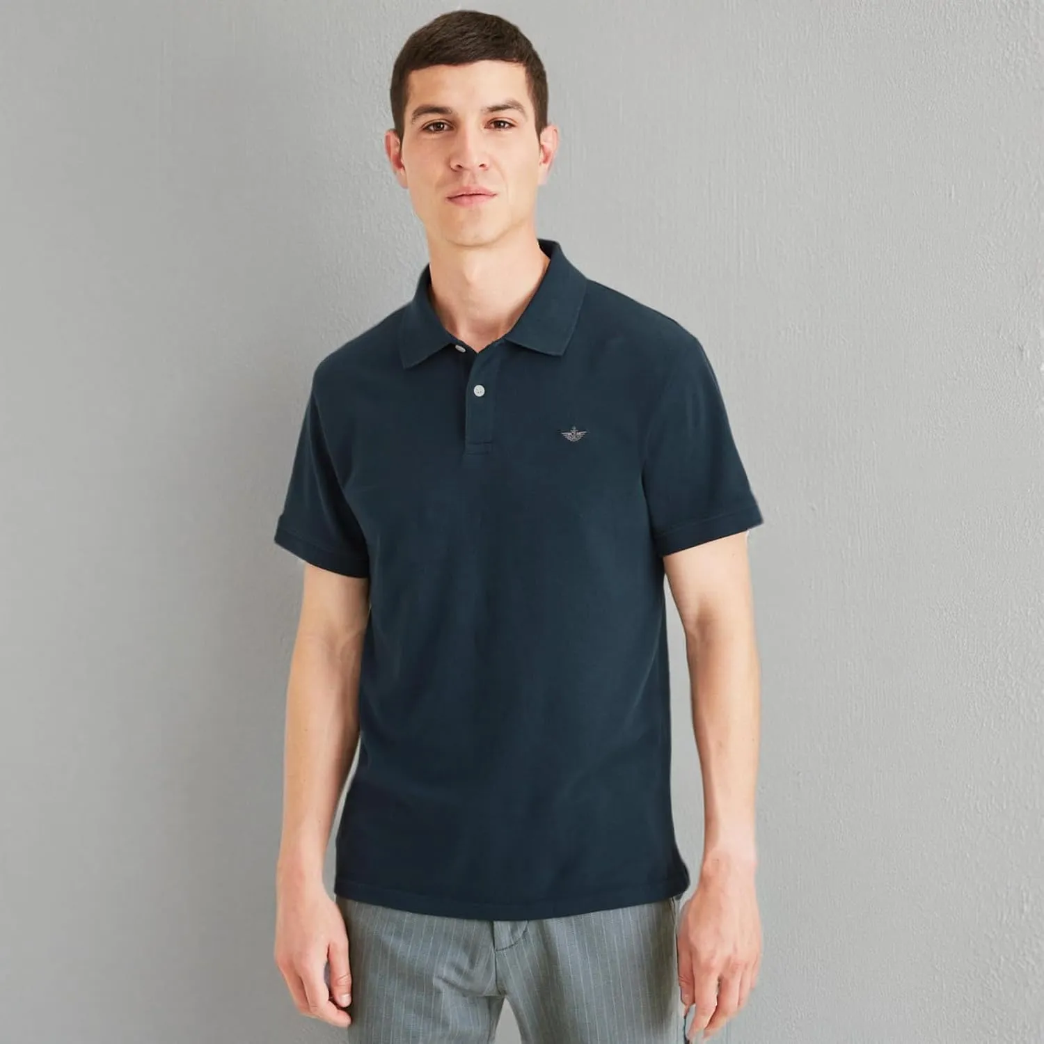 DOCKERS Mens Slim Fit Short Sleeve Polo