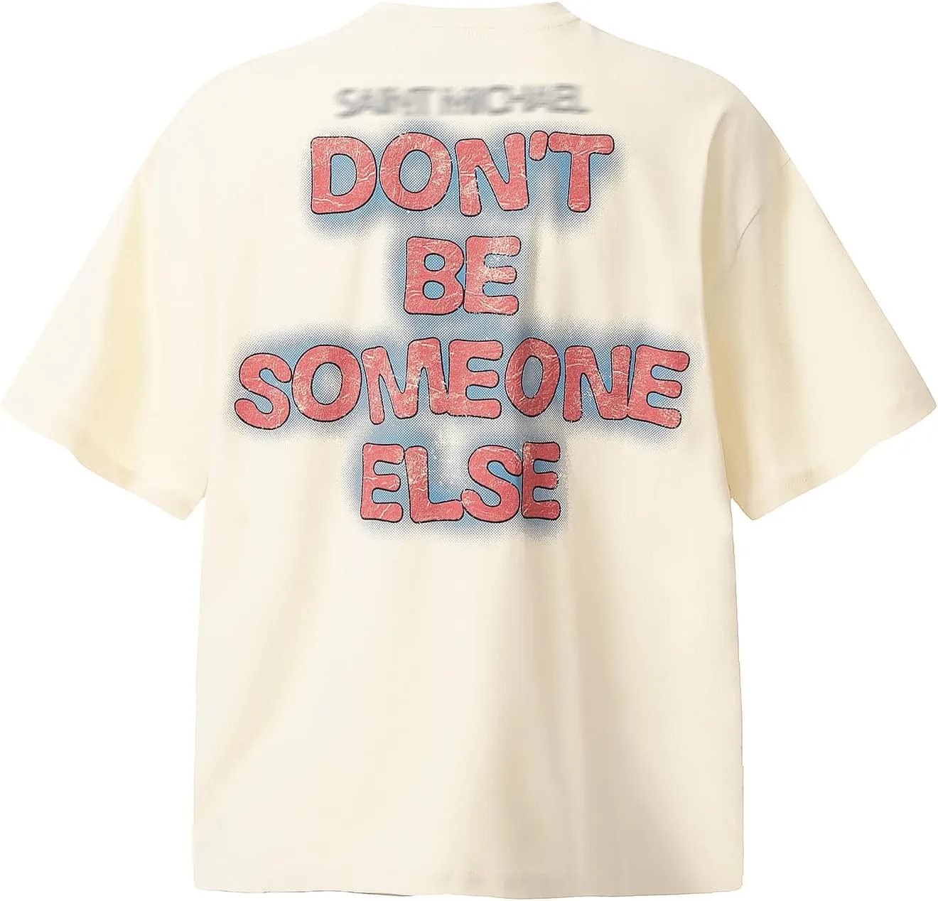 DONCARE "Saint Men's Round Neck Heavyweight Short Sleeve Spring Summer CasualT-Shirts