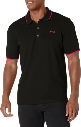 HUGO Men's Slim Fit Cotton Mix Polo Shirt