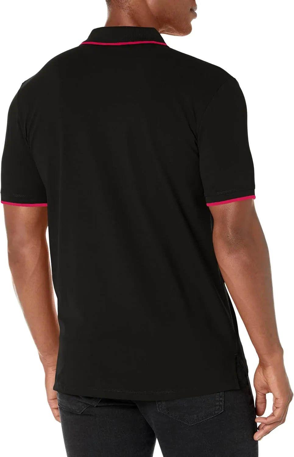 HUGO Men's Slim Fit Cotton Mix Polo Shirt