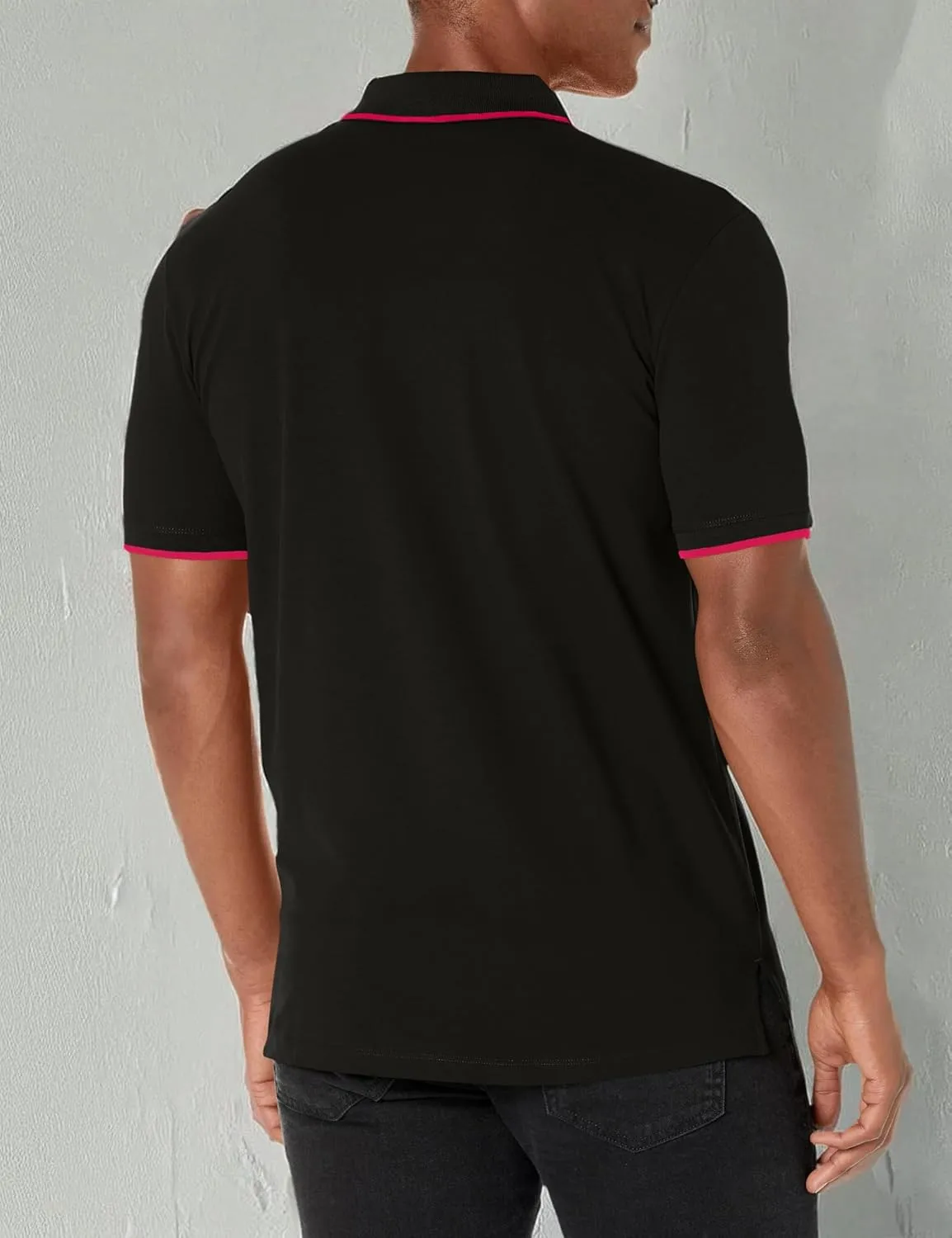 HUGO Men's Slim Fit Cotton Mix Polo Shirt