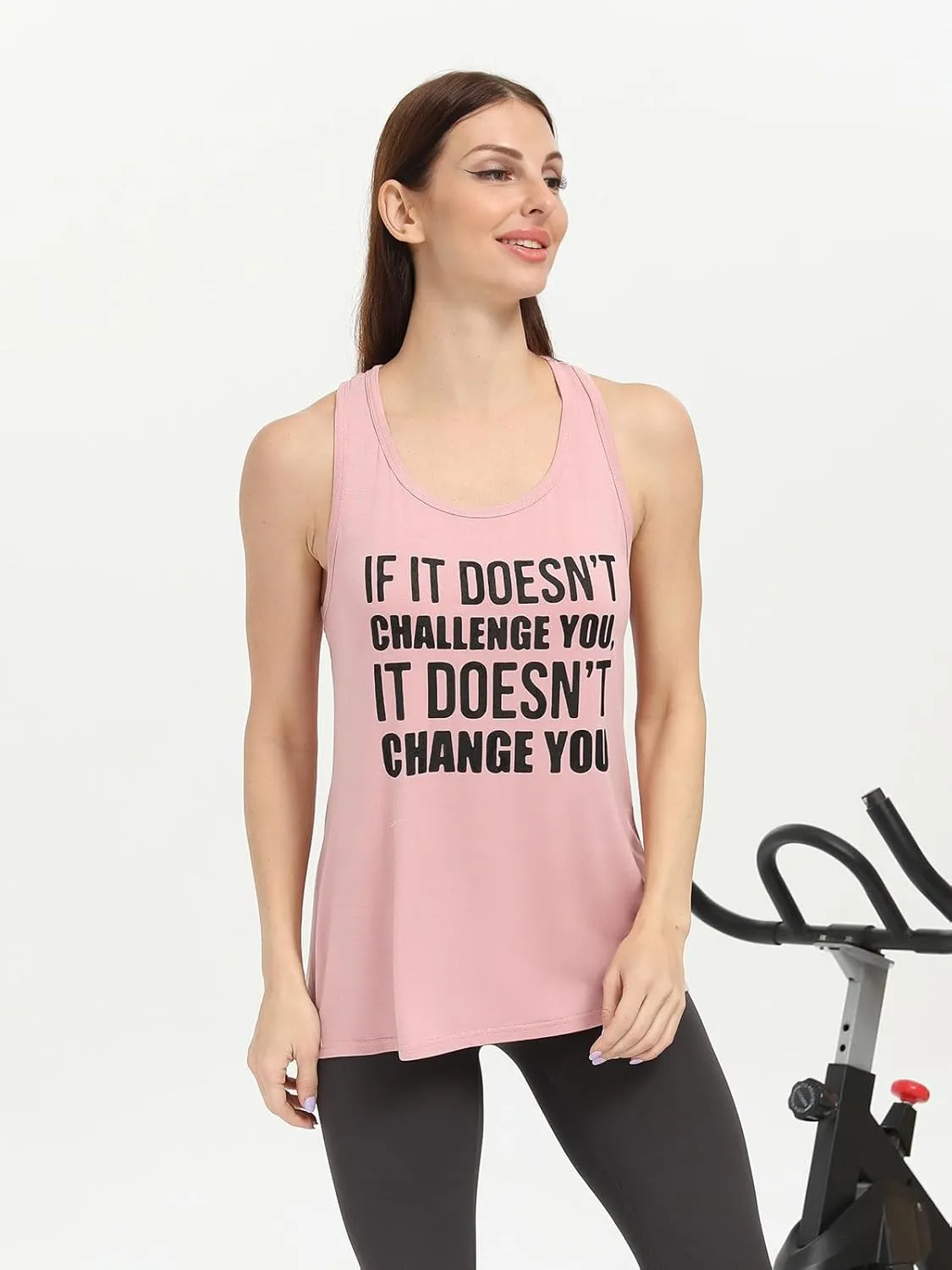IRISGOD Womens Workout Tank Tops Summer Graphic Twisted Back Sleeveless Tops Athletic Gym Shirts
