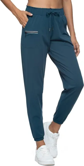 Kcutteyg Womens Joggers with Pockets, Lightweight Quick Dry Athletic Workout Soft Pants for Gym, Yoga, Running