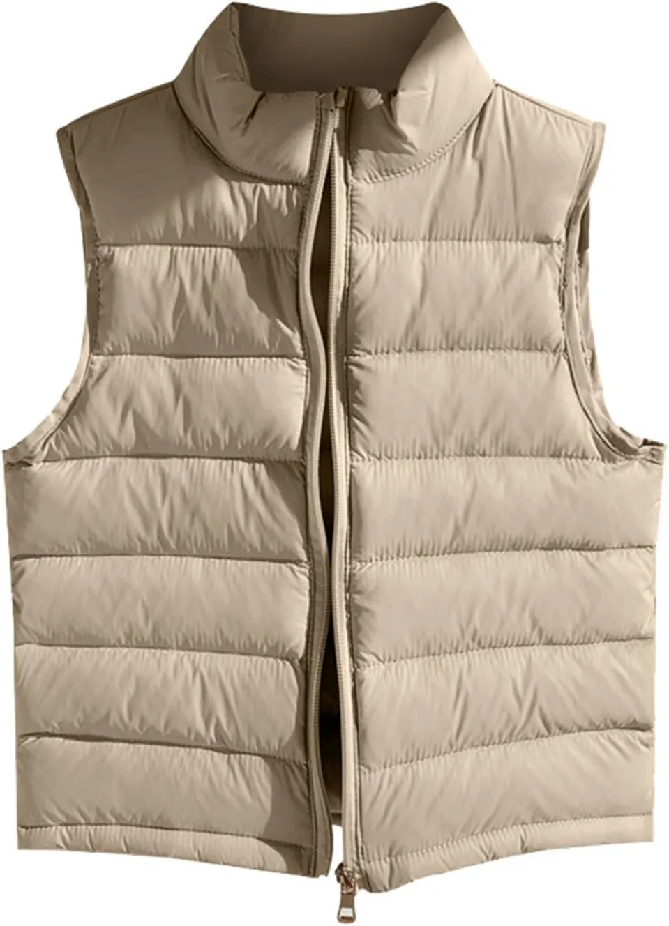 Kids Baby Girls&Boys Winter Puffer Vest Cute High Neck Vest Lightweight Quilted Puffer Sleeveless Jacket Outwear