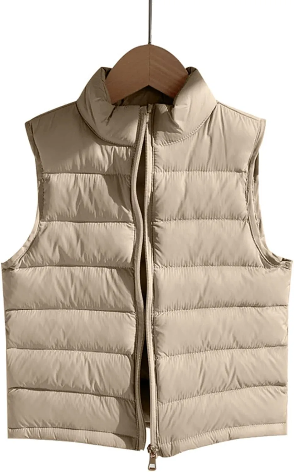 Kids Baby Girls&Boys Winter Puffer Vest Cute High Neck Vest Lightweight Quilted Puffer Sleeveless Jacket Outwear