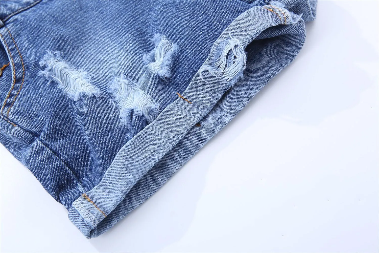 KIDSCOOL SPACE Baby Little Girl Jean Overalls,Big Ripped Denim Shortall