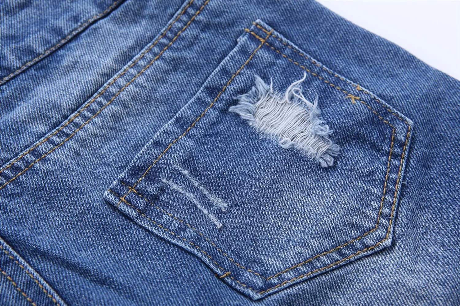KIDSCOOL SPACE Baby Little Girl Jean Overalls,Big Ripped Denim Shortall