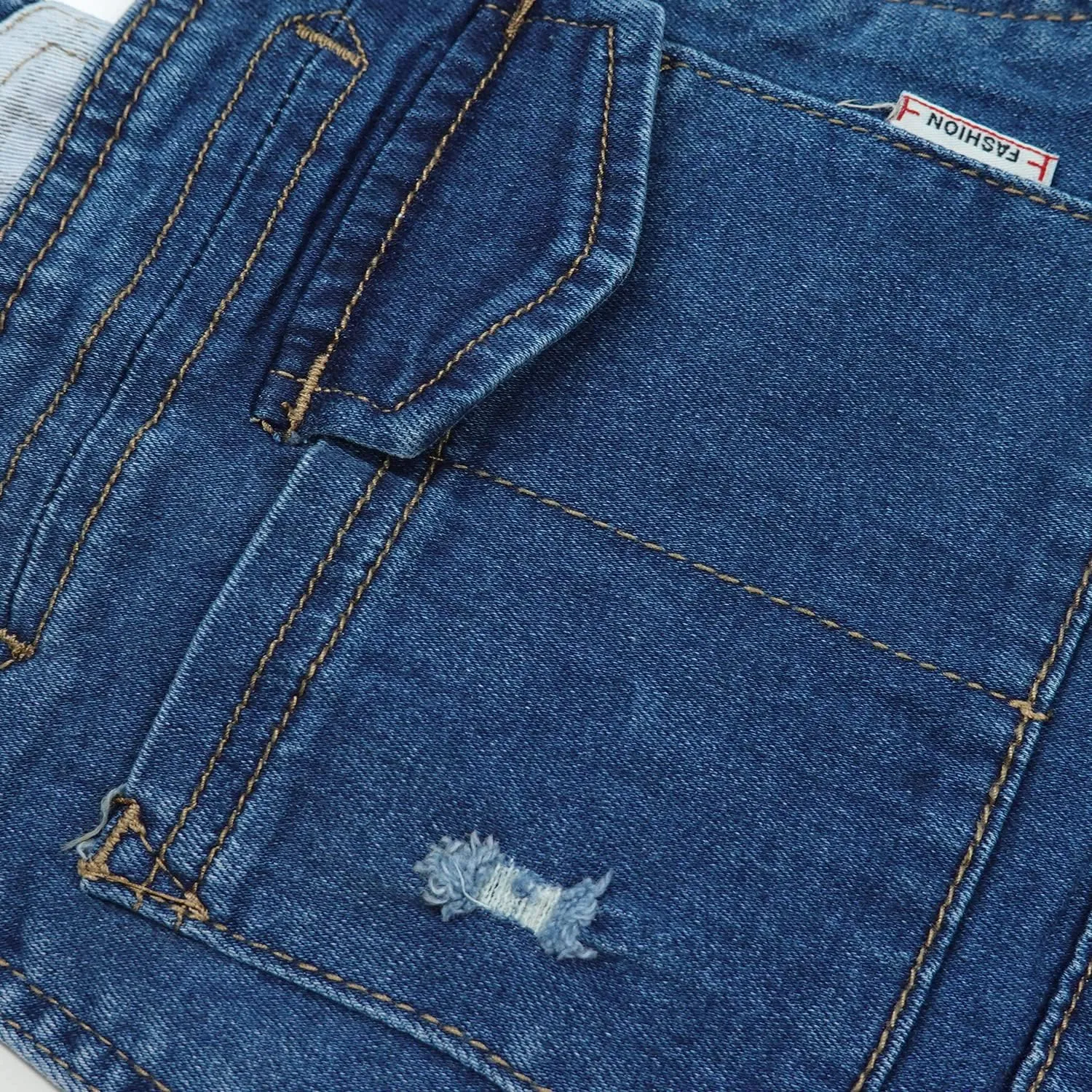 KIDSCOOL SPACE Baby Little Girls Skirt,Ripped Soft Strechy Denim Girls Summer Overalls Dress