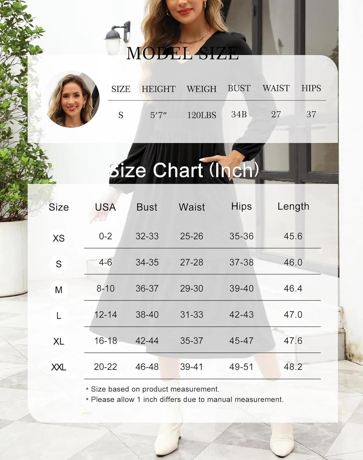 Kranda Women 2025 Fall Spring Puff Long Sleeve V Neck Causal Flowy Pleated Ruffle Tiered Midi Dress with Pockets