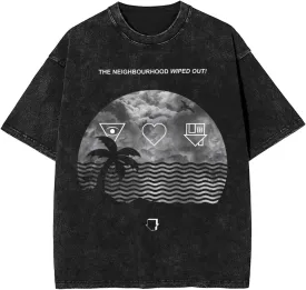Men's Vintage Oversized T Shirt The Music Neighbourhood Band Fashion Short Sleeve Tops Summer Casual Tees