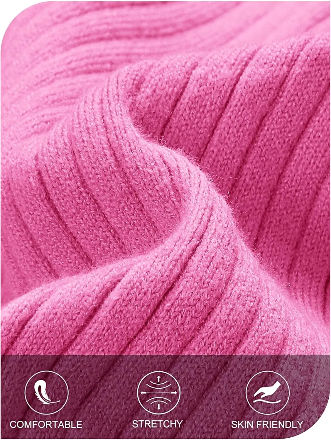 MEROKEETY Women's 2025 Long Sleeve Mini Sweater Dress Crewneck Ribbed Knit A Line Pleated Swing Short Dresses