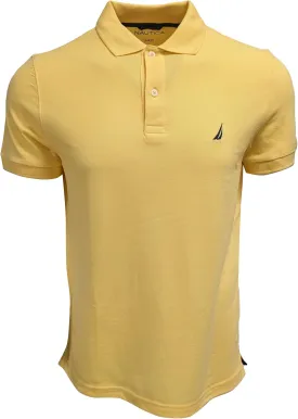 Nautica Men's Slim Fit Short Sleeve Solid Cotton Pique Polo Shirt
