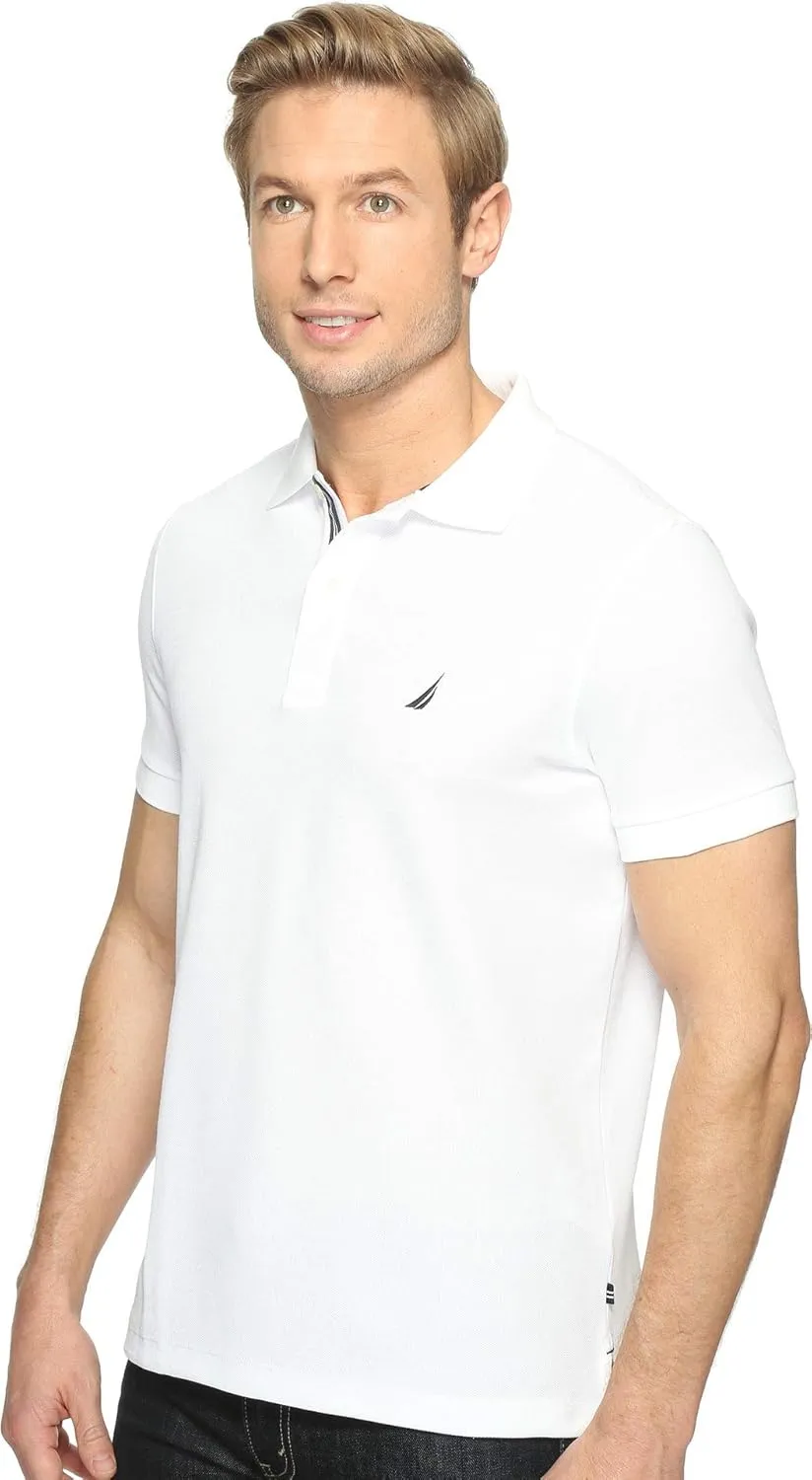 Nautica Men's Slim Fit Short Sleeve Solid Polo Shirt