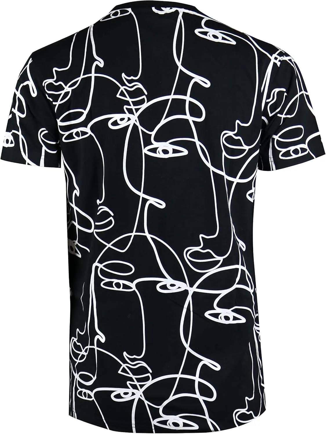 Screenshotbrand Mens Hipster Hip-Hop Urban Tees - NYC Street Fashion Longline Print T-Shirt