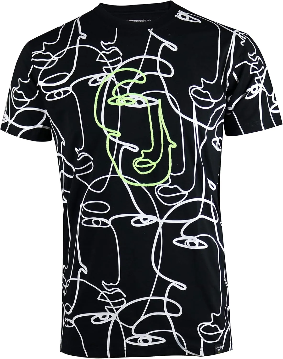 Screenshotbrand Mens Hipster Hip-Hop Urban Tees - NYC Street Fashion Longline Print T-Shirt