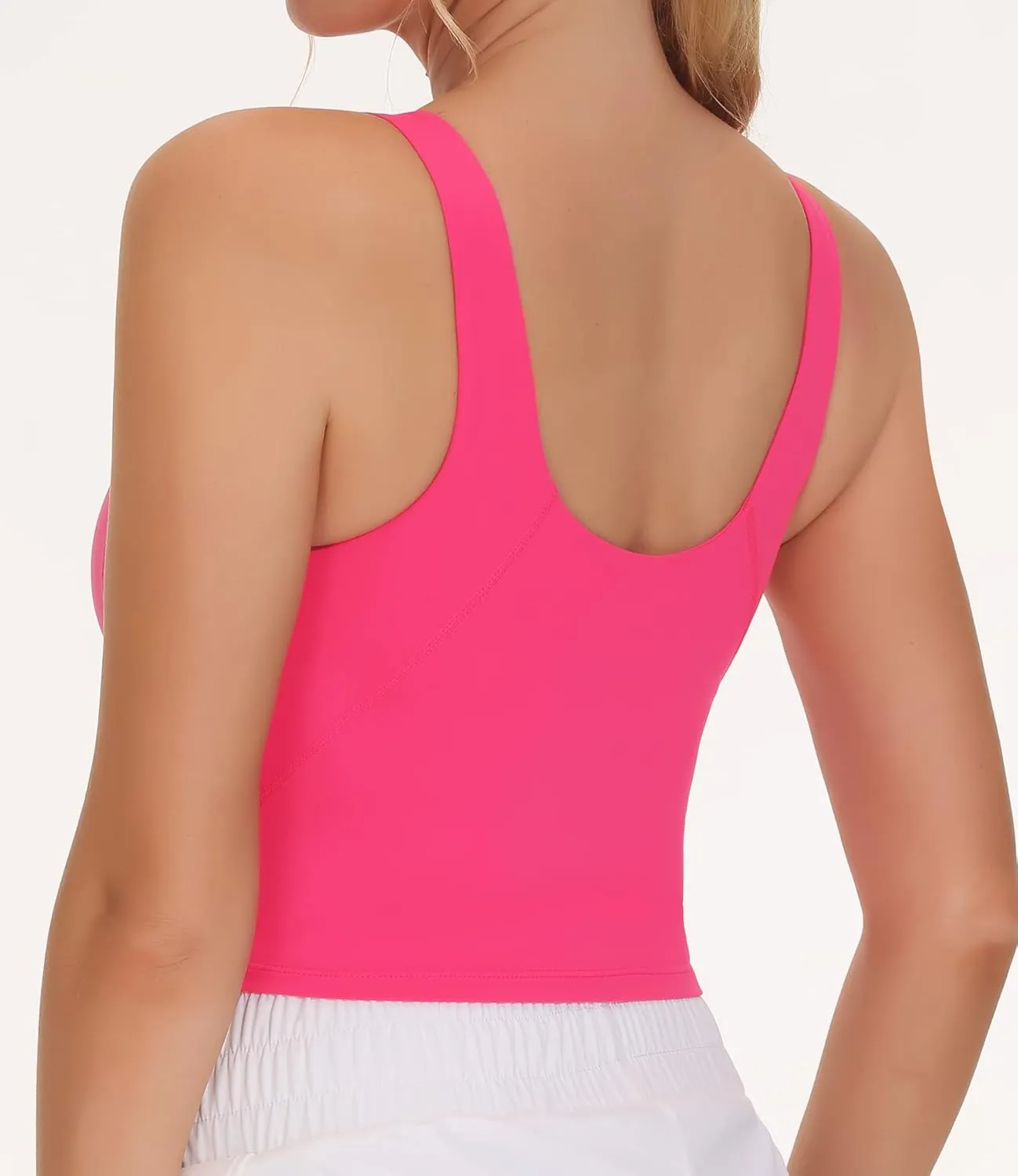 THE GYM PEOPLE Women's Sports Bra Sleeveless Workout Tank Tops Running Yoga Cropped Tops with Removable Padded