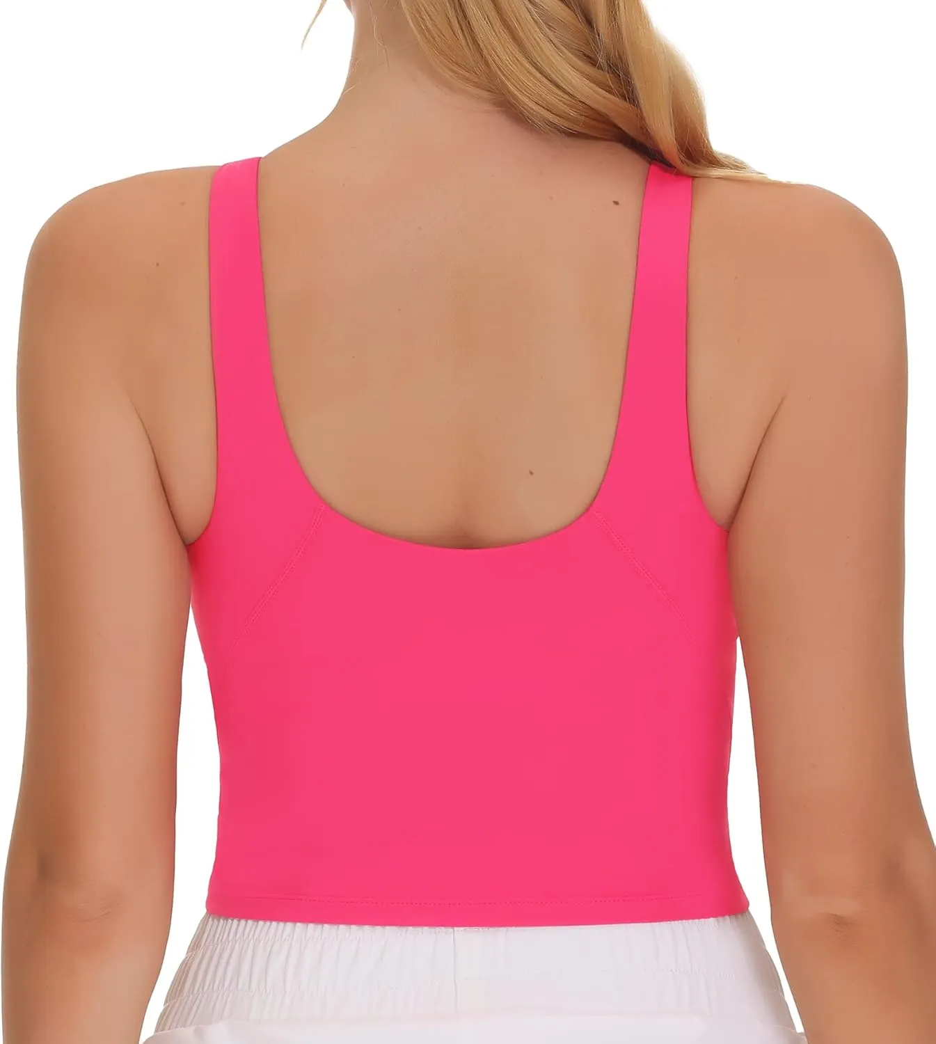 THE GYM PEOPLE Women's Sports Bra Sleeveless Workout Tank Tops Running Yoga Cropped Tops with Removable Padded