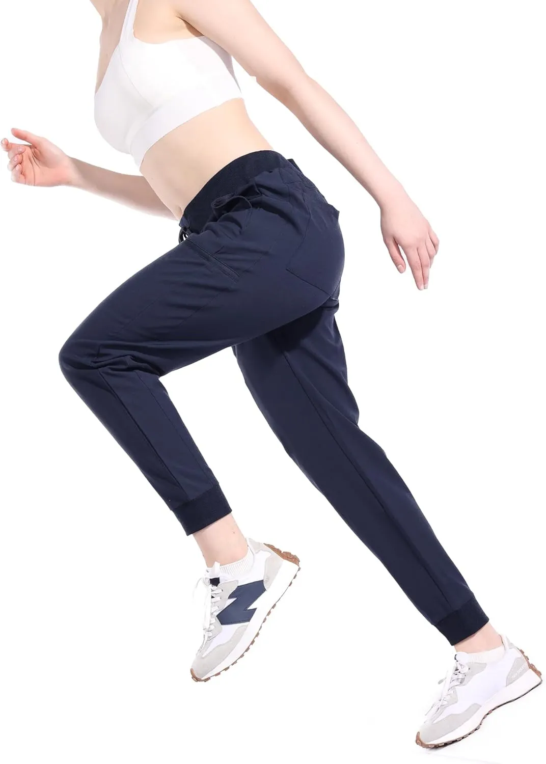 Ubon Joggers Pants for Women Lightweight Waterproof Women's Cargo Hiking Pants Lounge Workout Scrub Pants with 6 Pockets