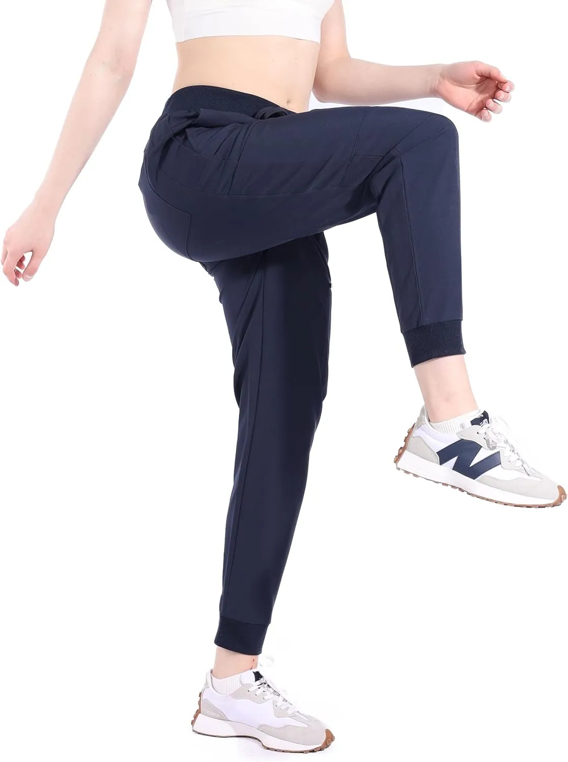 Ubon Joggers Pants for Women Lightweight Waterproof Women's Cargo Hiking Pants Lounge Workout Scrub Pants with 6 Pockets