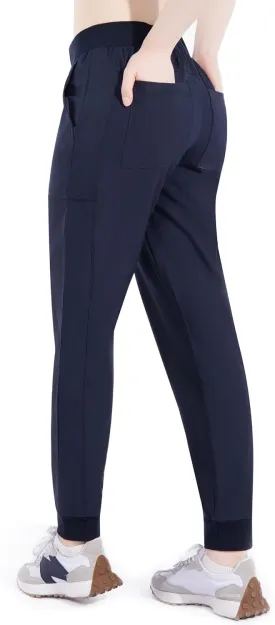 Ubon Joggers Pants for Women Lightweight Waterproof Women's Cargo Hiking Pants Lounge Workout Scrub Pants with 6 Pockets
