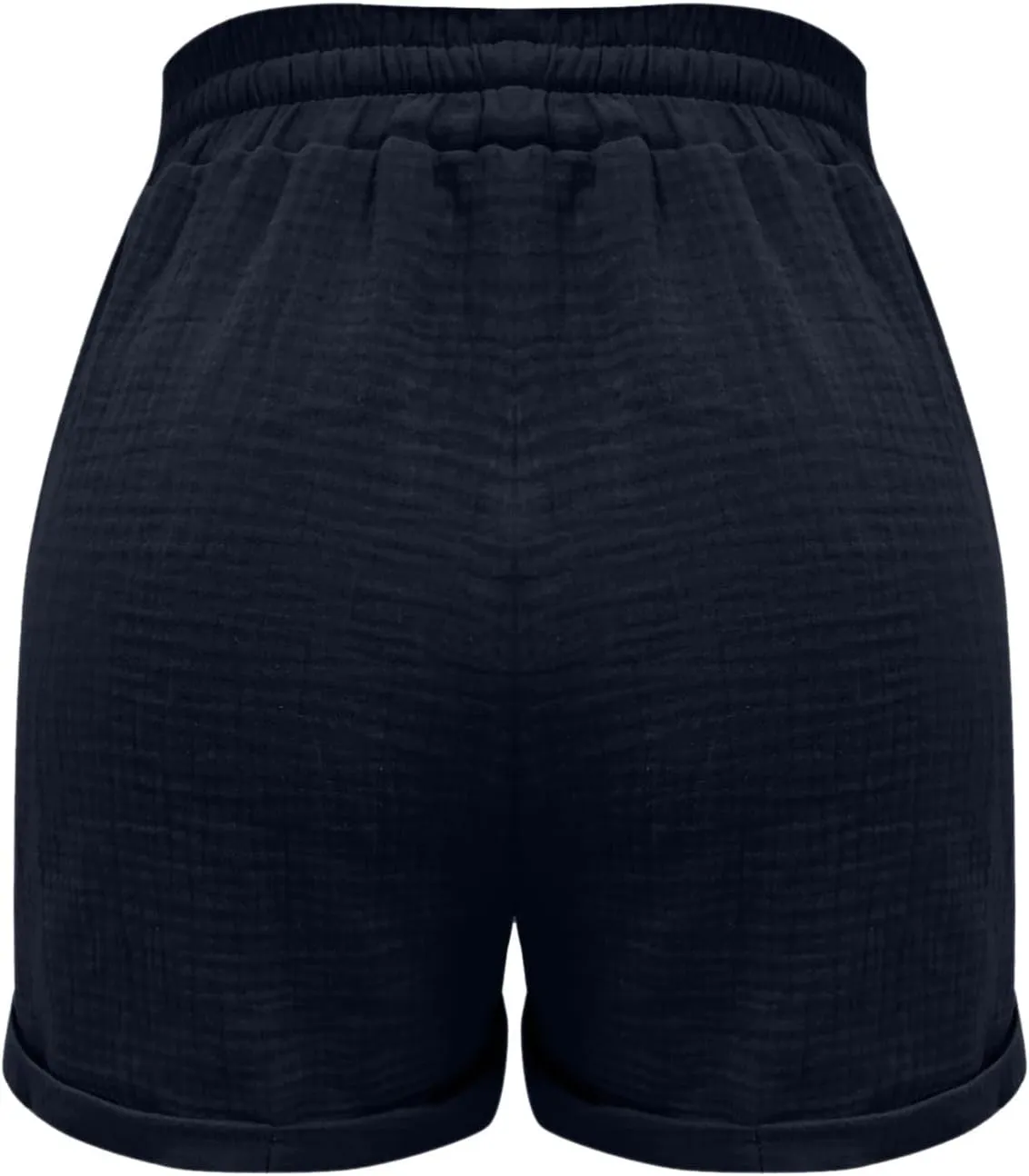 Women Comfy Drawstring Casual Shorts with Pockets Elastic Waist Trendy Summer Loose Lounge Wide Leg Beach Shorts