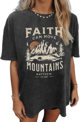 Womens Oversized Tshirt Flower Graphic Tees Nashville Music Short Sleeve Shirts Summer Casual Loose Beach Tops