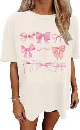 Womens Oversized Tshirt Flower Graphic Tees Nashville Music Short Sleeve Shirts Summer Casual Loose Beach Tops