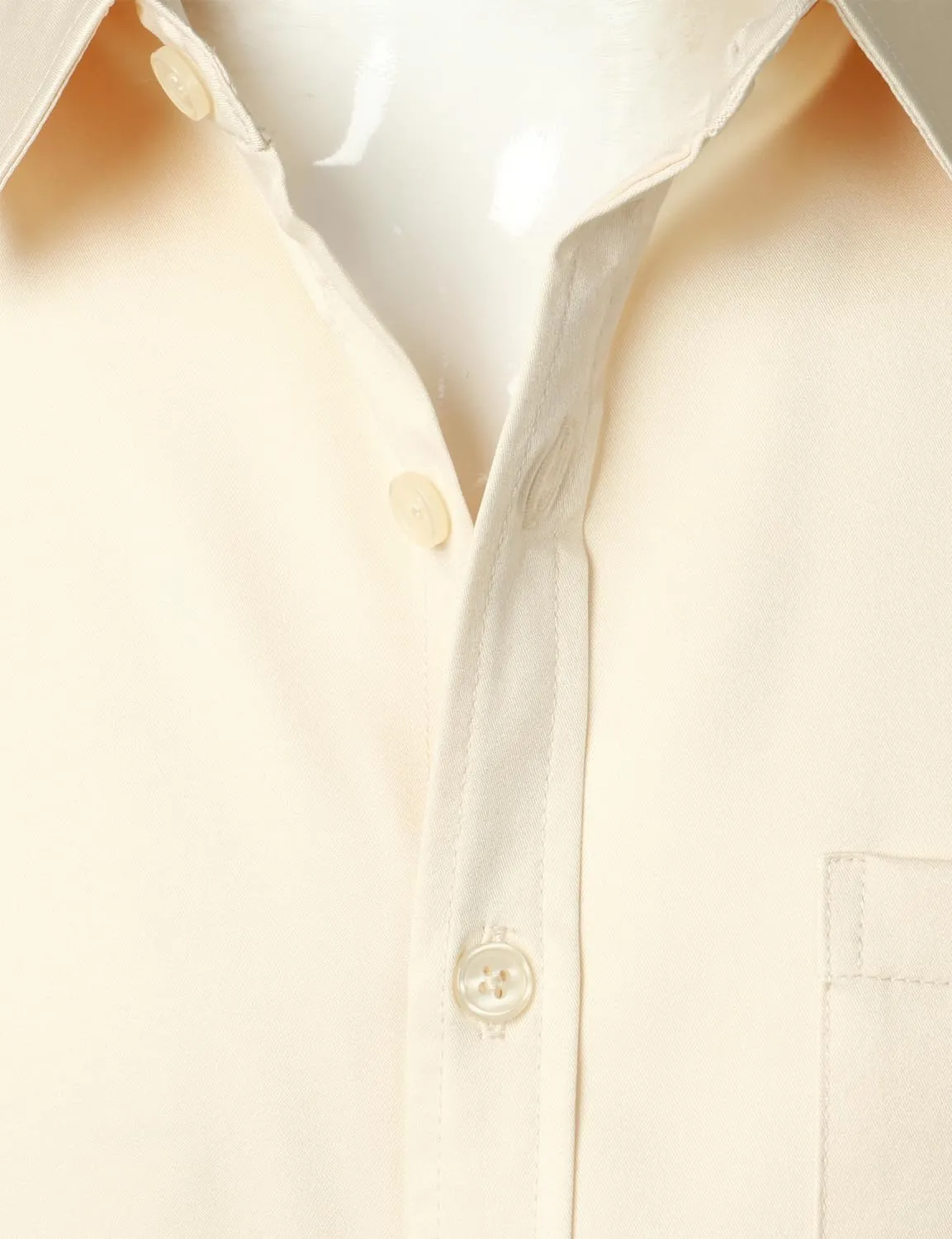 ZEROYAA Men's Casual Urban Stylish Slim Fit Short Sleeve Button Up Dress Shirt with Pocket