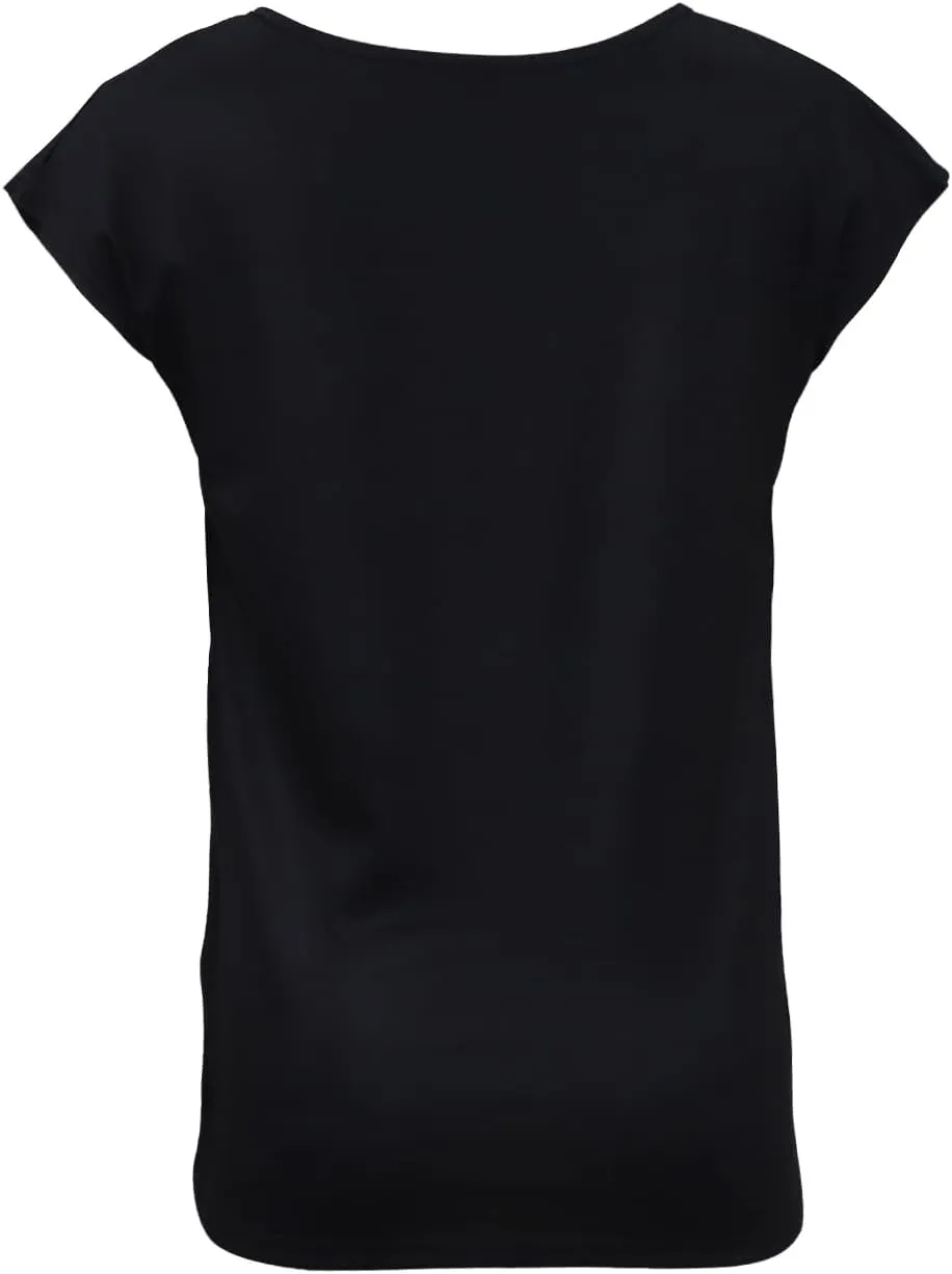 Zyyfly Womens Cap Sleeve Tank Tops V Neck Graphic Summer Shirts Loose Fit